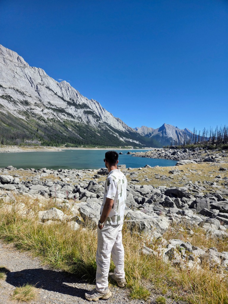 Rocky Alpine Mountain Lake
